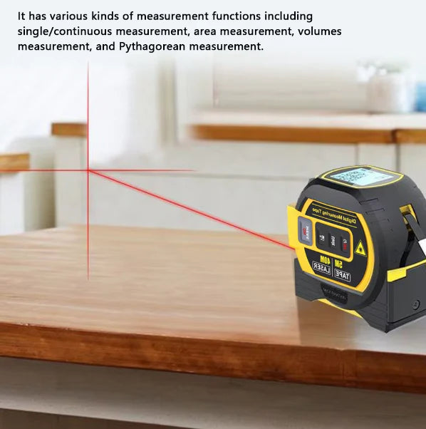 Laser Tape Measure 3 in 1