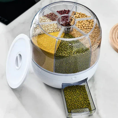 360 food rotating storage